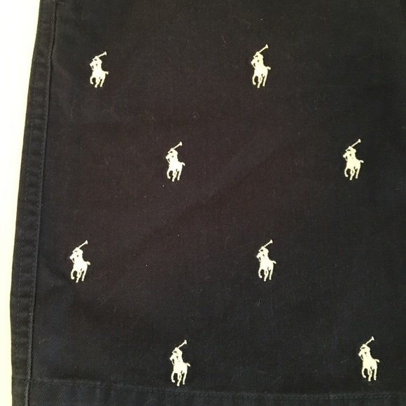 Ralph Lauren Navy Embroided Skirt - Picture 2 of 8